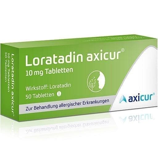 LORATADINE axicur, urticaria (hives) such as itching, reddening of the skin UK