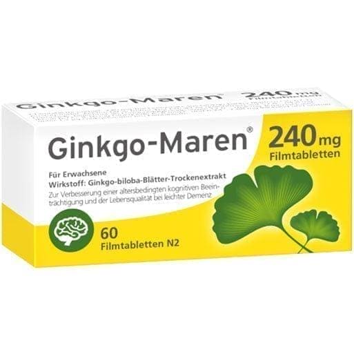 Loss of concentration and memory, GINKGO MAREN 240 mg film-coated tablets - UKDorf