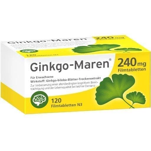 Loss of concentration and memory, GINKGO MAREN 240 mg film-coated tablets - UKDorf