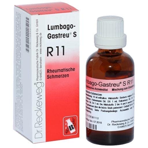 Lower back pain, Rheumatic pain, rheumatism, Osteoarthritis, LUMBAGO-GASTREU S R11 mixture - UKDorf