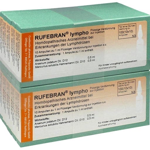 Lymph glands, treatment of inflammation, RUFEBRAN lympho ampoules - UKDorf