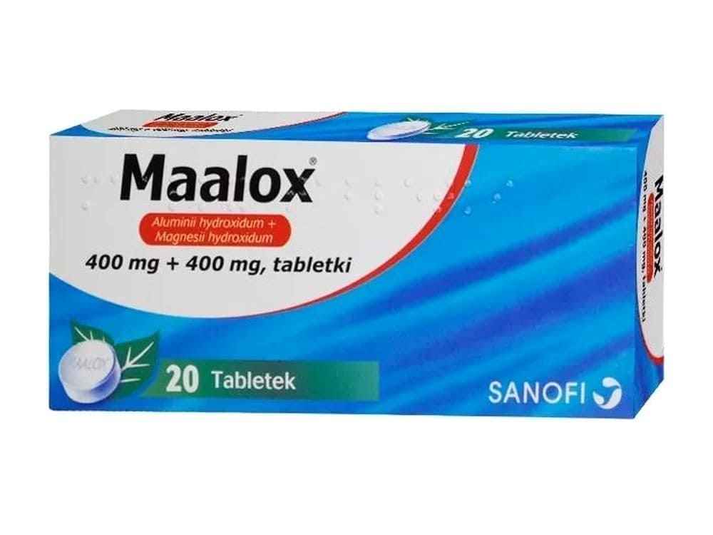MAALOX x 20 tablets, aluminum hydroxide