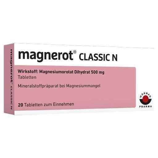 MAGNEROT CLASSIC N tablets 20 pc Magnesium orotate dihydrate