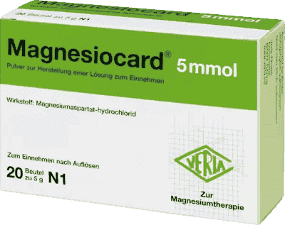 MAGNESIOCARD 5 mmol Ingestion, magnesium aspartate sachets - UKDorf