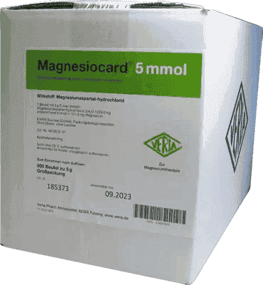 MAGNESIOCARD 5 mmol Ingestion, magnesium aspartate sachets - UKDorf