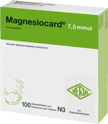 MAGNESIOCARD 7.5 magnesium aspartate, aspartame, sodium, potassium - UKDorf