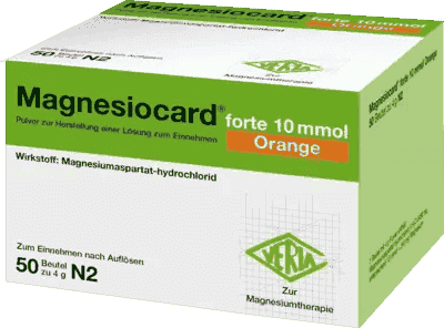 MAGNESIOCARD forte 10 mmol, magnesium aspartate sachets - UKDorf