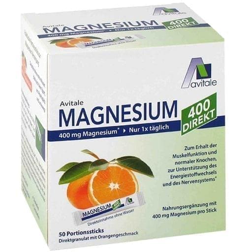 MAGNESIUM 400 mg direct orange portion sticks UK