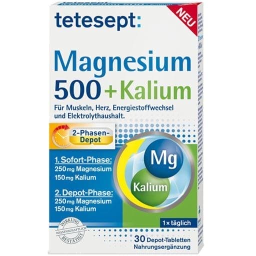 Magnesium 500+Potassium Tablets - UKDorf
