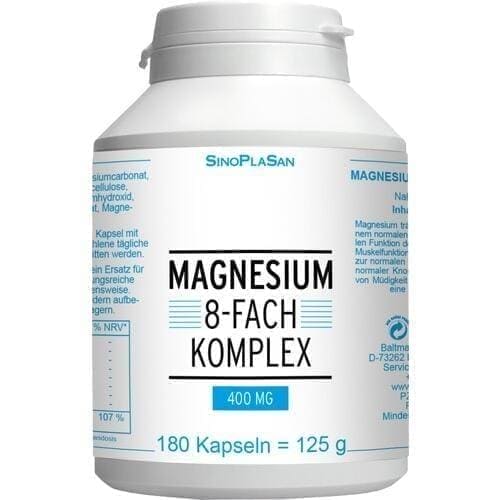 MAGNESIUM 8-fold complex 400 mg capsules 180 pc - UKDorf