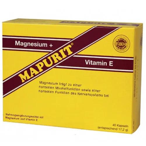 Magnesium and vitamin E, MAPURITE capsules - UKDorf