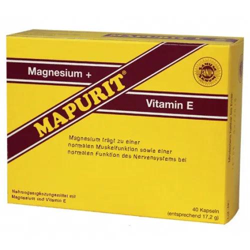 Magnesium and vitamin E, MAPURITE capsules - UKDorf