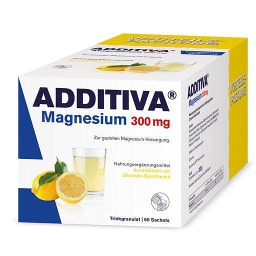 Magnesium carbonate, acidifier citric acid, ADDITIVA Magnesium 300 mg N sachets - UKDorf