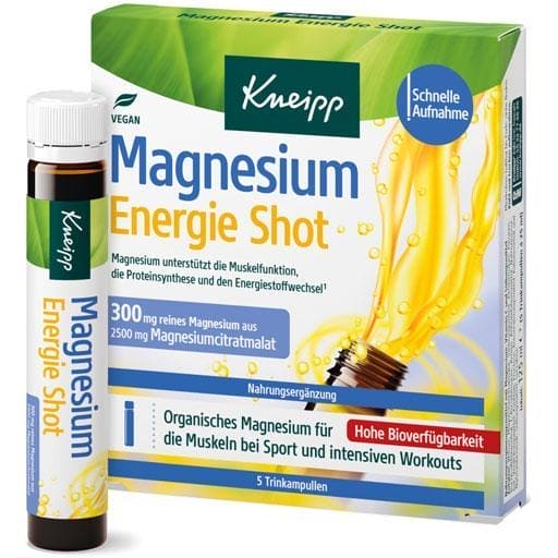 Magnesium citrate malate, KNEIPP Magnesium Energy Shot drinking ampoules - UKDorf
