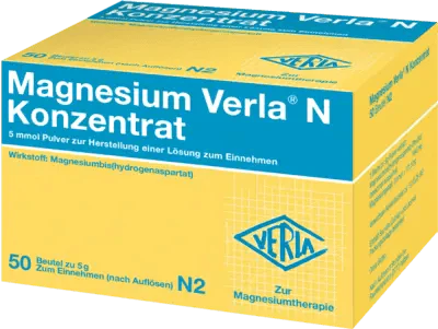 Magnesium deficiency treatment, MAGNESIUM VERLA N Concentrate - UKDorf