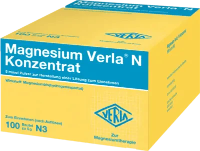 Magnesium deficiency treatment, MAGNESIUM VERLA N Concentrate - UKDorf