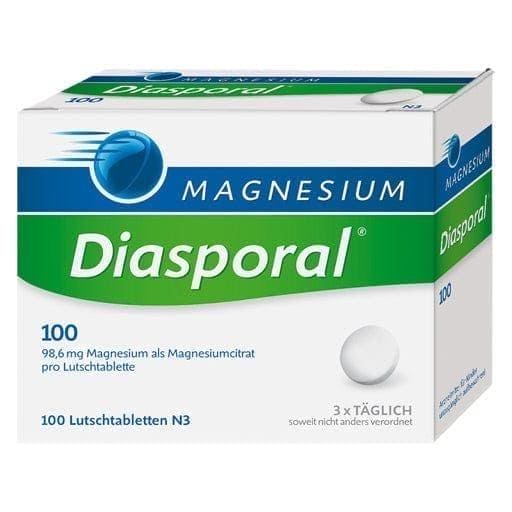 MAGNESIUM DIASPORAL 100 lozenges, magnesium citrate - UKDorf