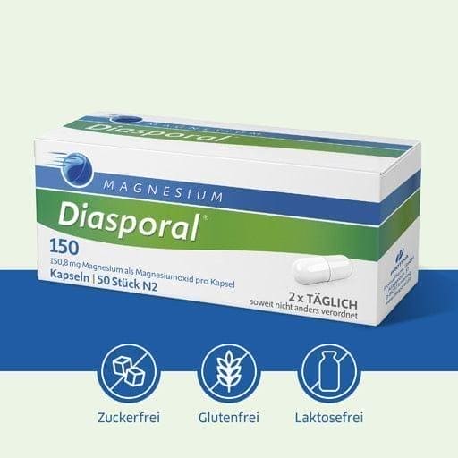 MAGNESIUM DIASPORAL 150 capsules - UKDorf
