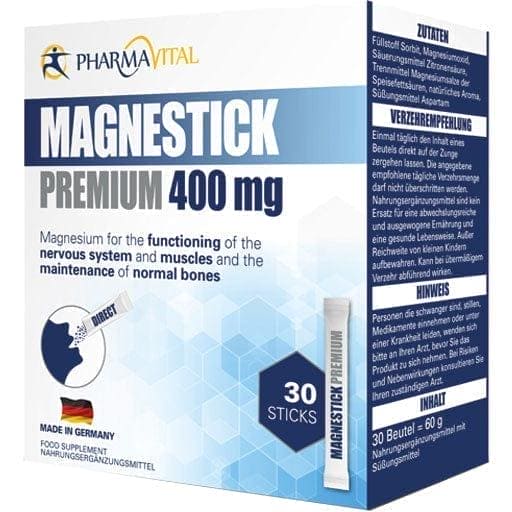 Magnesium, MAGNESTICK Premium 400mg sticks - UKDorf