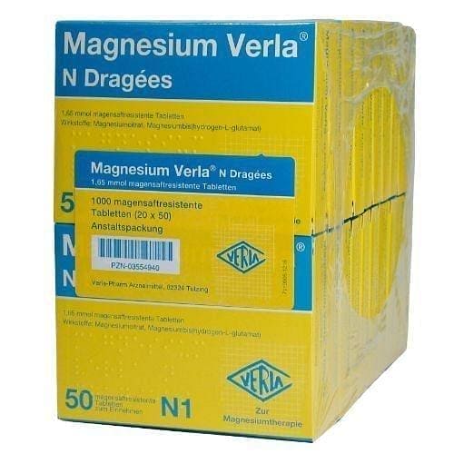 MAGNESIUM Verla, magnesium citrate Dragees UK