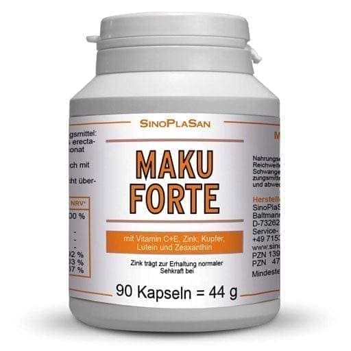 MAKULA FORTE Zeaxanthin, Lutein, zinc citrate - UKDorf