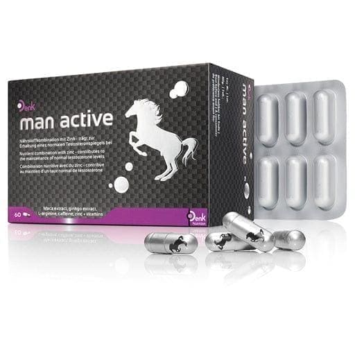 MAN ACTIVE Think, Maca, Ginkgo, L-Arginine, testosterone levels, natural remedies to boost libido - UKDorf