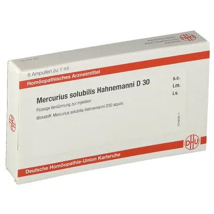 MERCURIUS SOLUBILIS Hahnemanni D 30 ampoules - UKDorf