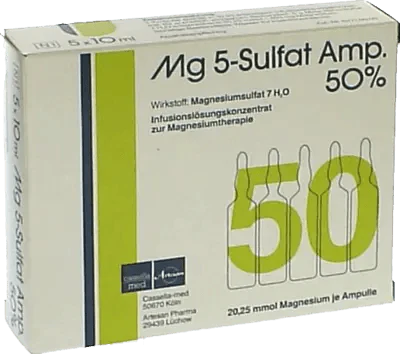 MG 5 Sulfate Ampoules, 50% Infusion Solution Concentrate - UKDorf