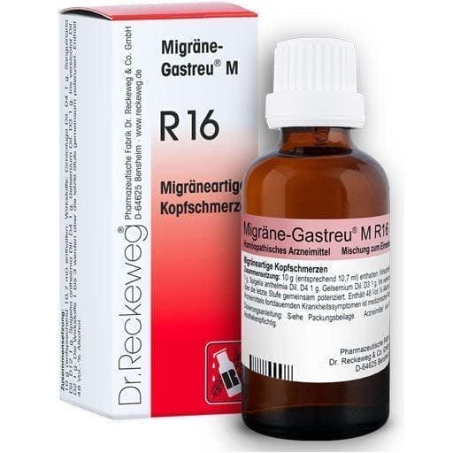 Migraine headaches, dizziness, pain, MIGRAINE-GASTREU M R16 mixture - UKDorf