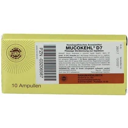 MUCOKEHL ampoules D 7 - UKDorf