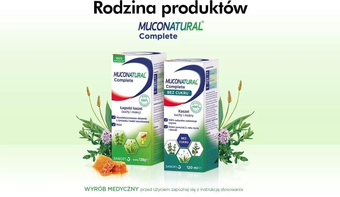 Muconatural Complete syrup, 1 year+ dry and wet cough UK