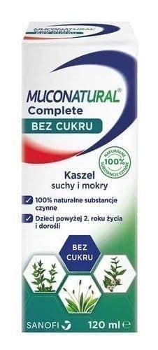 Muconatural Complete without sugar, vegetable glycerin, extract of thyme, marshmallow, plantain - UKDorf