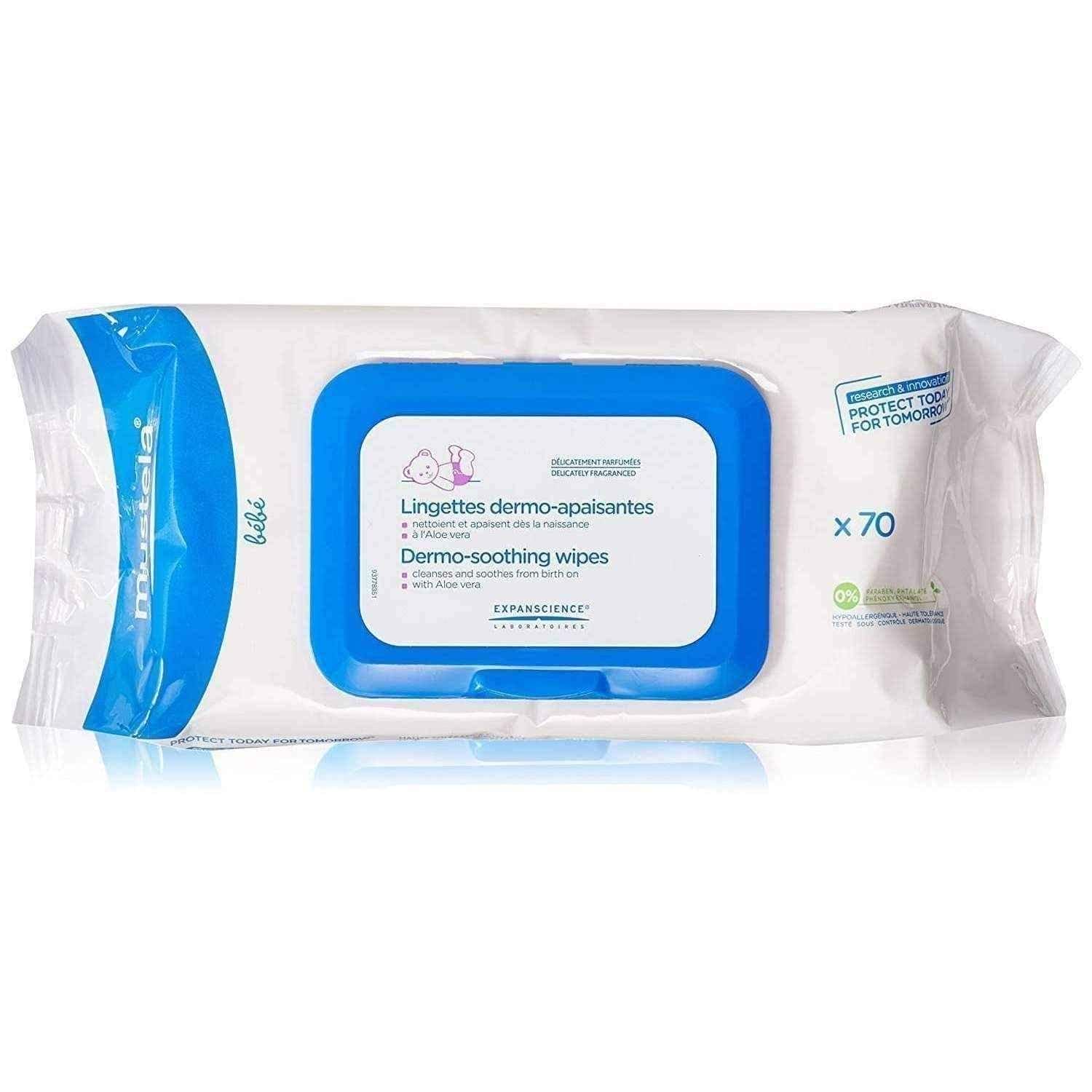 MUSTELA Bebe Handkerchiefs 70 pcs x 3 packs, baby handkerchief UK