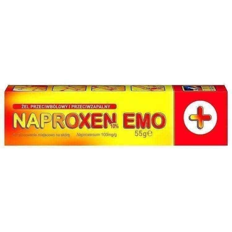 NAPROXEN EMO 10% gel, contusions, dislocations, tears UK