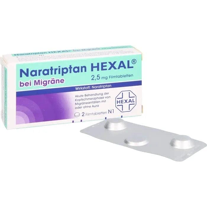 NARATRIPTAN hydrochloride HEXAL for migraines, nausea - UKDorf