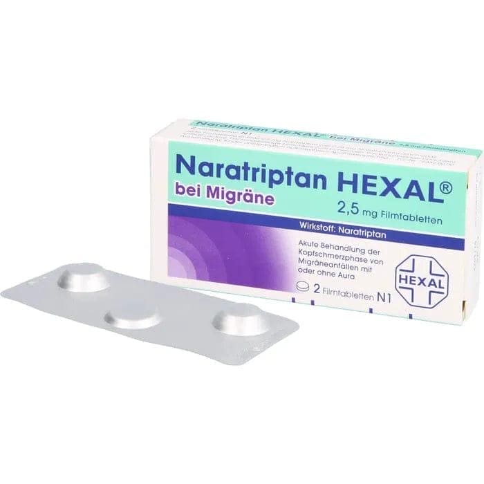 NARATRIPTAN hydrochloride HEXAL for migraines, nausea - UKDorf