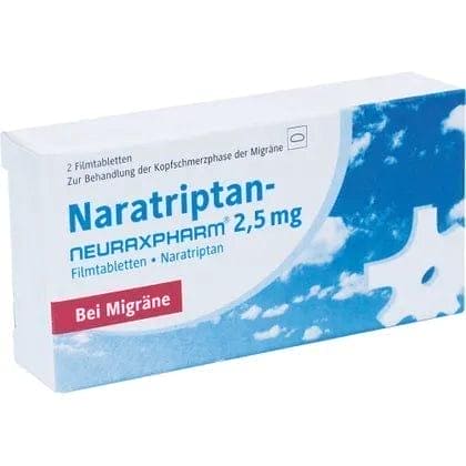 Naratriptan hydrochloride neuraxpharm® 2.5 mg, For use in migraines - UKDorf