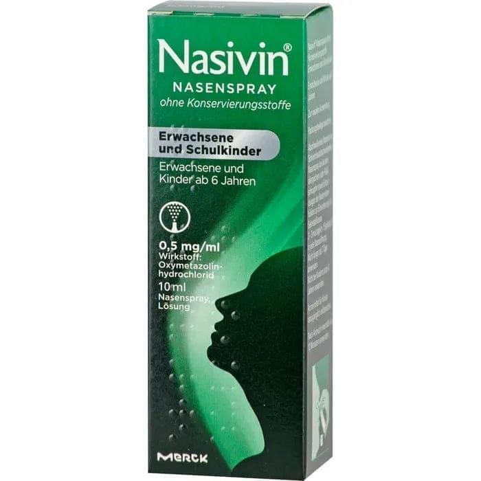 NASIVIN GERMANY nasal spray, blocked nose relief UK