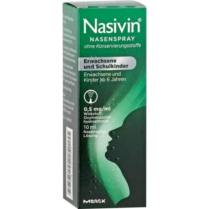 NASIVIN GERMANY nasal spray, blocked nose relief UK