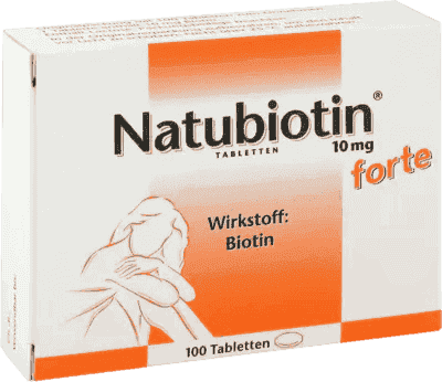 NATUBIOTIN 10 mg forte, Biotin for nails, hair and skin - UKDorf