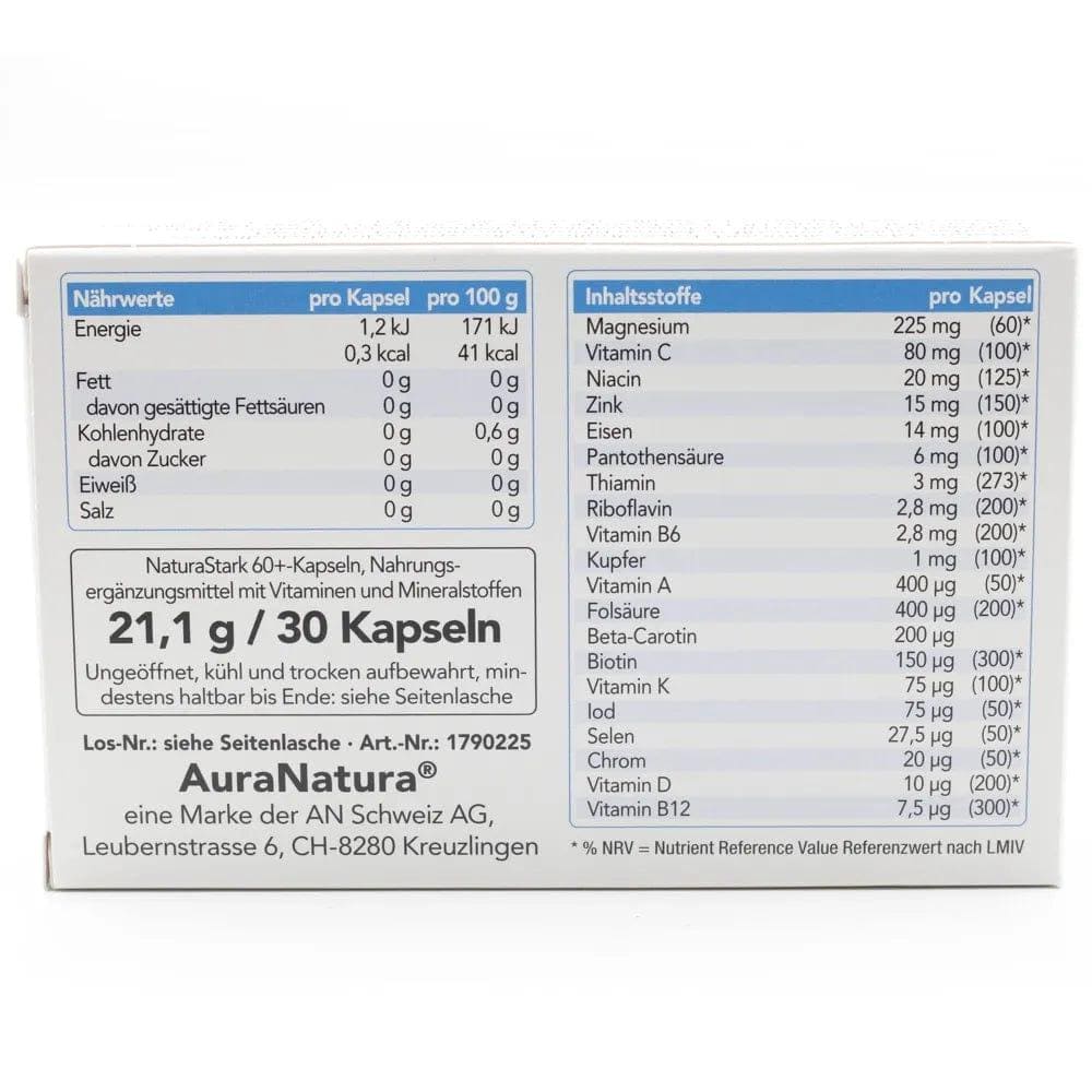 NATURASTRONG 60+, 12 vitamins and 7 trace elements - UKDorf