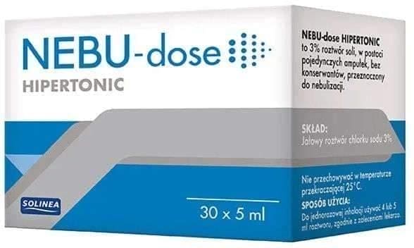 Nebu Hipertonic 3% solution for inhalation 5ml x 30 ampoules UK