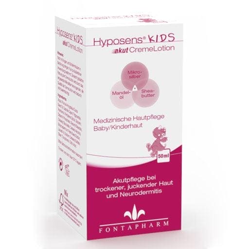 Neurodermatitis, itchy skin infant, HYPOSENS Kids AKUT Cream Lotion - UKDorf