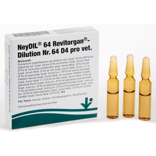 NEYDIL No.64 Revitorgan Dil.D 4 per ampoules vet. - UKDorf