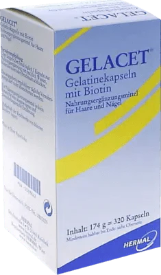 nourish hair and nails, GELACET gelatin capsules with biotin - UKDorf