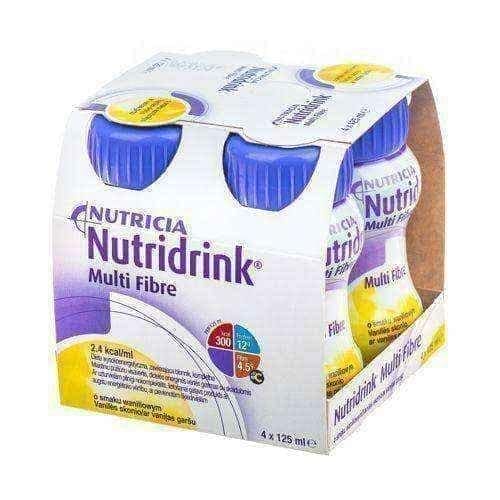 Nutridrink Multi Fiber Vanilla 4 x 125ml UK