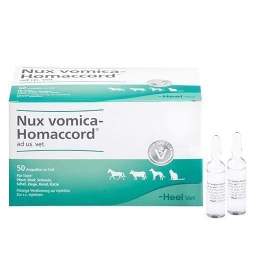 NUX VOMICA HOMACCORD ad us.vet.Ampullen 50 pc UK