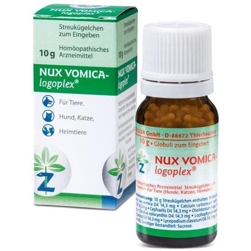 NUX VOMICA-LOGOPLEX vet. dog knee injurys, cat, indigestion, diarrhea, vomiting - UKDorf