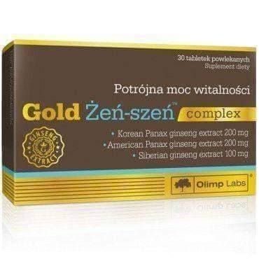 OLIMP Gold Ginseng complex x 30 tablets increase capacity mental, physical, sexual UK