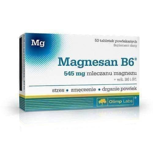 OLIMP Magnesan B6 x 50 tablets magnesium with vitamins B1 and B6 UK